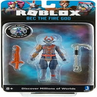 Колекция от въображение Roblo - Bec The Fire God Figure [Включва изключителен виртуален артикул]