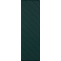 Екена Милуърк 12 в 59 ч вярно Фит ПВЦ диагонални ламели модерен стил фиксирани монтажни щори, термично зелени
