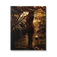 Ступел индустрии голи женски силует тропически палмова гора покритие, 20, дизайн от бреза и мастило
