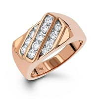 14k златни мъже естествен CTW диамантен пръстен