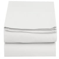 Плоска лист с плосък лист серия от 1 части, пълен размер, бяло