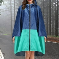 Unise Fashion Rain Jacket Coat Raincoat за възрастни тийнейджъри с джобове