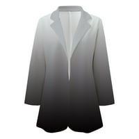 Tklpehg блейзерни якета за жени бизнес дълъг ръкав ревера модно бизнес