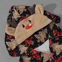 Семейна Коледа PJS съвпадащи комплекти с качулки Коледни пижами за семейни съвпадащи семейни пижами Комплекти празник Xmas PJS onesie Hoodies Jumpsuity Playsuit Christmas Pajamas Clearance Евтинен