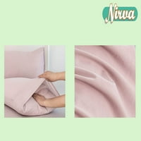 Смащи възглавници с възглавници измито памучно бельо като текстурирано дишащо трайно меко удобство