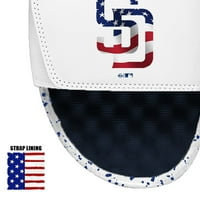 Мъжки Islide White Navy San Diego Padres Americana Slide Sandals