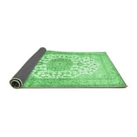 Ahgly Company Indoor Medallion Medallion Emerald Green Traditional Area Rugs, 2 '3'