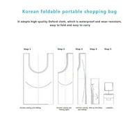 Преносима удобна чанта за пазаруване сгъваема чанта за пазаруване 190t Oxford Fabric Printed Full Star Starch Bag Grocery Shopping Bag