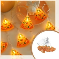 LED диня светлинна струна пица репичка оранжева вътрешна домашна рожден ден парти декоративни светлини