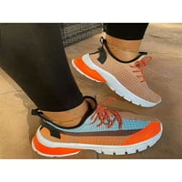 Авамо женски мрежести чорапи обувки Slip on Gym Sports Thanging Takers Дайте се замислете удобни фитнес треньори оранжево 7