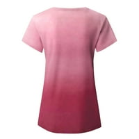 Женски върхове с къс ръкав твърд цвят блуза свободни прилепва жени ризи v-образно лятно вино l