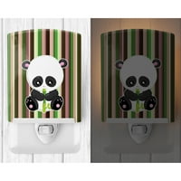 Съкровища на Caroline BB6803CNL BAMBOO FLUTE PANDA CERAMIC NIGHT LIGHT, 6X4X3