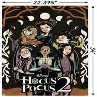 Disney Hocus Pocus - Групов стенен плакат с бутални щифтове, 22.375 34