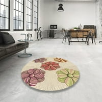 Ahgly Company Indoor правоъгълник с шаблони от каки златни килими, 8 '12'