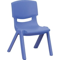 Флаш мебели Пластмасови Стифиращи училищни столове, 10.5 височина на седалката, набор от 4, Множество цветове