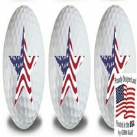 Американски флаг голф топки дизайн от ГБМ голф