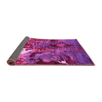 Ahgly Company Indoor Rectangle Oriental Pink Industrial Area Rugs, 8 '12'