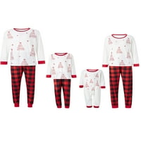 Семейна коледна пижама на Gwiyeopda съвпадение на PJS Комплект празнични пижами за жени заспиване