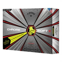 Callaway Chrome меки топки за голф, жълто, опаковане