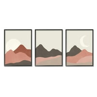 Ступел Индриес слънце и полумесец луна пустинен Каньон планински пейзаж, 30, дизайн от Тейлър Шанън дизайн