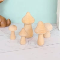 Farfi дървена гъба Направи си сам недовършено мини детски играчки гъби за дома