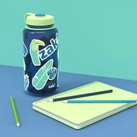 Зак дизайни лято Изразете себе си пластмасова бутилка за многократна употреба, синя сойка, комплект от 2 части