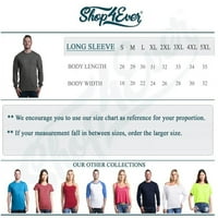 Shop4ever Мъжки ръце Създайте по-добър свят за всички равенски риза с дълъг ръкав xx-голям флот