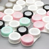 Голям камък контактни лещи притежателя пътуване-приятелски жив цвят износване Резиатант накисва съхранение контактни лещи случай за пътуване