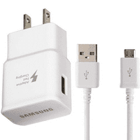 Адаптивен бърз адаптер за стена Micro USB зарядно за ZTE Blade L плюс пакет с градски микро USB кабелен кабел 10ft супер бързо зареждане - бяло