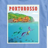 Картичка лука-Порторосо Италия-Мъжка тениска с къс ръкав
