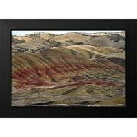 Hellmann, Stan Black Modern Modeermed Museum Art Print, озаглавен - Painted Hills I