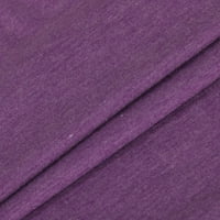 Джофуфед Дамски върхове случайни хлабав мека капачка ръкав плътен цвят чай тениска блуза на клирънс подаръци