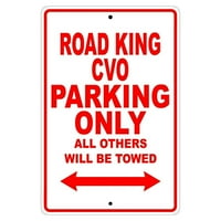 Дейвидсън Роуд Кинг ЦВО паркинг само всички останали ще бъдат теглени мотоциклет велосипед новост гараж алуминиев знак 18х24 плоча