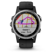 Garmin Feni 5S Plus Glass Compact Multisport Watch с музика, карти и Garmin Pay