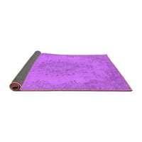 Ahgly Company вътрешен правоъгълник ориенталски лилави килими от индустриална зона, 2 '4'