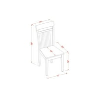 Маса и стол комплект с маса за хранене и кухненски столове-покритие: махагон, брой артикули: 3, форма: квадрат, стил: дървена седалка