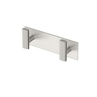 Elevate All Modern Décor 6.5 L Double Robe Hook, сатен никел