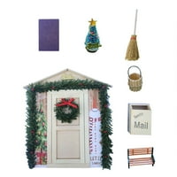 Телефонен декорация Коледни орнаменти миниатюрни комплекти DIY Home Decor E