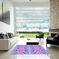 Ahgly Company вътрешен правоъгълник с шаблони с маув лилави килими, 2 '3'
