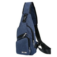 Keusn Fashion Цветна чанта за прашка с USB зарядна раница раница за раница за отдих много функционално пътуване с едно рамо кръстосано тяло
