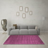 Ahgly Company Indoor Square Резюме розови килими за съвременна зона, 5 'квадрат