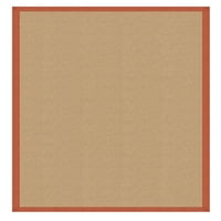 Linon Home Décor Athena Area Rug или Runner Collection, Sisal and Burnt Orange, 9.83 '13'