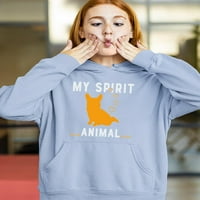 Corgi My Spirit Animal Hoodie Жени -Маг от Shutterstock, женски 3x -голям