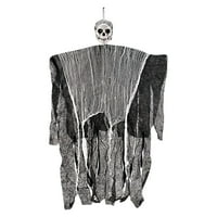 Fnochy Outdoor Indoor Clearance Creepy Halloween Skeleton Висящ призрак Терор смърт реквизит парти декор на вратата