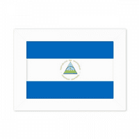 Nicaragua National Flag Северна Америка Държава Снимка Mount Frame Picture Art Painting Desktop