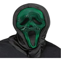 Тлеещ призрак лице Зелен полиестер Хелоуин маска за костюми, за възрастни