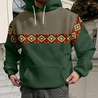 Sanbonepd пуловер мъже зима пролет небрежен O Neck дълъг ръкав 3D отпечатан суичър с качулка топ блуза