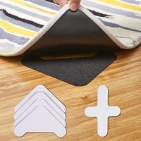 Двойки голям размер килим захващане, Кука и контур против приплъзване килим ъглови дръжки, миещи площ килим килим лента подложка, многократна употреба стикери за твърда дървесина подове плочки не къдрене, ъгъл
