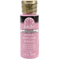 Гъделичкано розово - акрилна боя на фолкарт 2oz