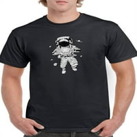 Астронавт В Космоса Тениска Мъже-Смарт Принтове Дизайни, Мъжки Среда